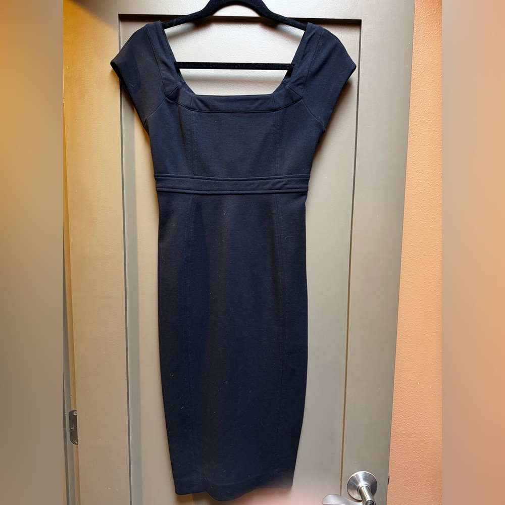 Diane Von Furstenberg Classic Black Midi Dress 0